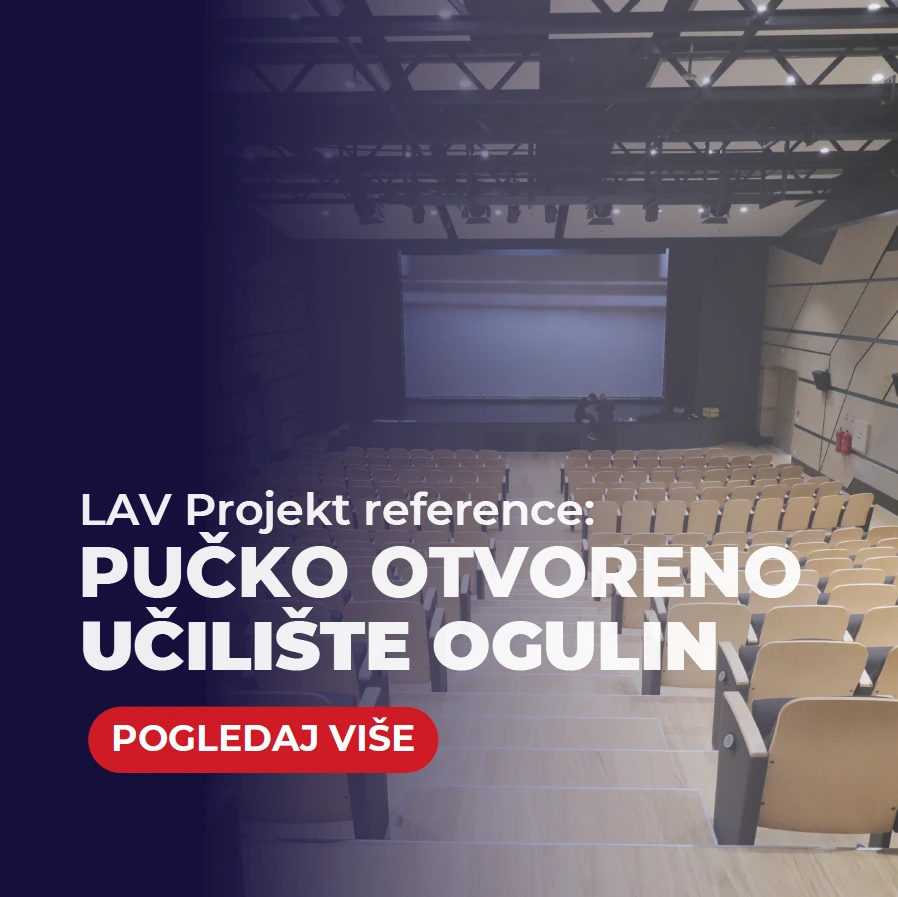 LAV Projekt - Pučko otvoreno učilište - Implementacija sustava scenske tehnike za potrebe Zlatne dvorane POU Ogulin