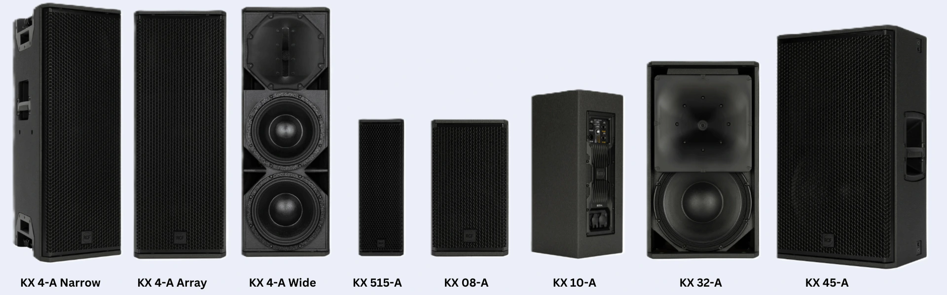 lav projekt audio distribucija - rcf kx touring serija - RCF KXL 4-A RCF - KX 45-A 