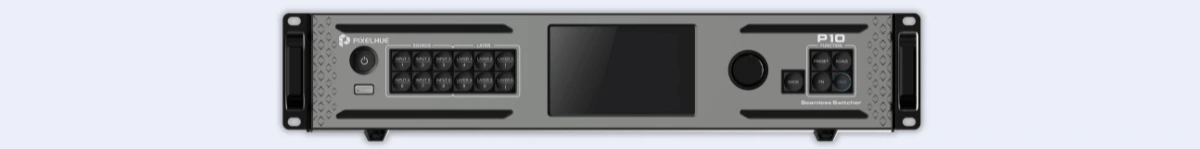 LAV Projekt Pixelhue distributer Hrvaska - Pixelhue P10 prezentacijski switcher - P10 prezentacijski preklopnik prednja strana uređaja